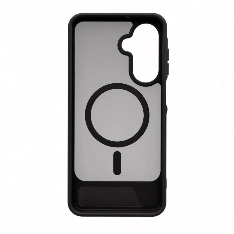 Evelatus Samsung Galaxy A17 4G / A17 5G Etui z powłoką gumową MagSafe ze stojakiem, czarne