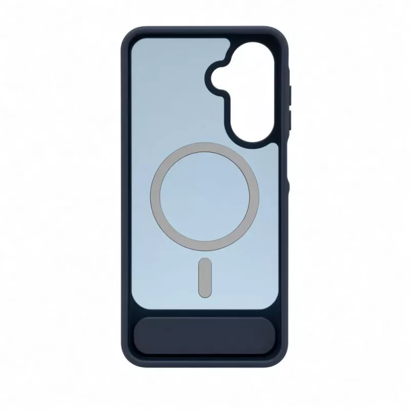 Evelatus Samsung Galaxy A17 4G / A17 5G Etui z gumową powłoką, MagSafe, ze stojakiem, granatowe