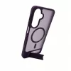 Evelatus Samsung Galaxy A17 4G / A17 5G Gumowana obudowa MagSafe ze stojakiem, fioletowa