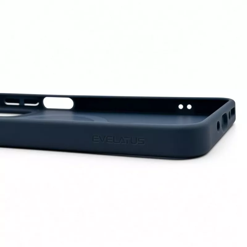 Evelatus Samsung Galaxy A17 4G / A17 5G Etui ochronne Shield z MagSafe i stojakiem, matowy pierścień, granatowy