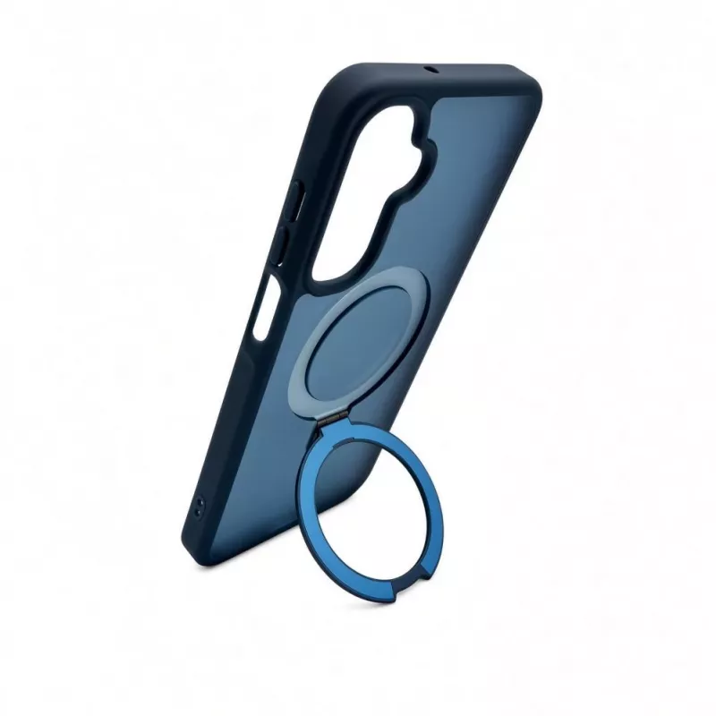 Evelatus Samsung Galaxy A17 4G / A17 5G Etui ochronne Shield z MagSafe i stojakiem, matowy pierścień, granatowy