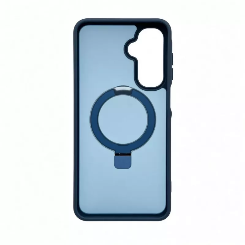 Evelatus Samsung Galaxy A17 4G / A17 5G Etui ochronne Shield z MagSafe i stojakiem, matowy pierścień, granatowy
