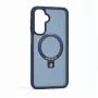 Evelatus Samsung Galaxy A17 4G / A17 5G Etui ochronne Shield z MagSafe i stojakiem, matowy pierścień, granatowy