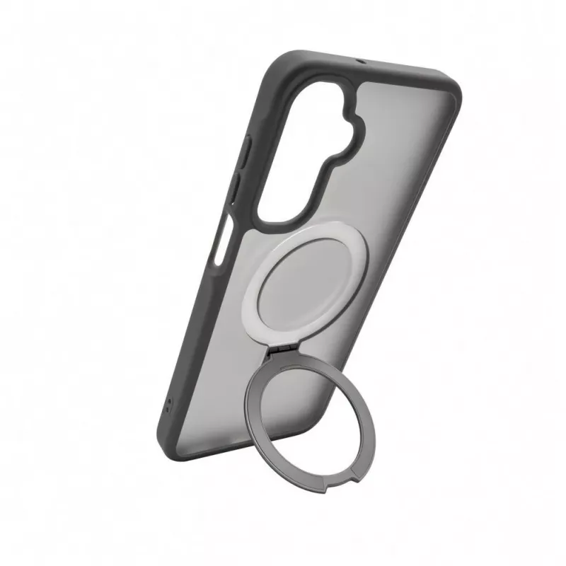 Evelatus Samsung Galaxy A17 4G / A17 5G Etui Shield z MagSafe i stojakiem, matowy pierścień, dymny szary
