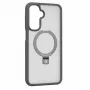 Evelatus Samsung Galaxy A17 4G / A17 5G Etui Shield z MagSafe i stojakiem, matowy pierścień, dymny szary