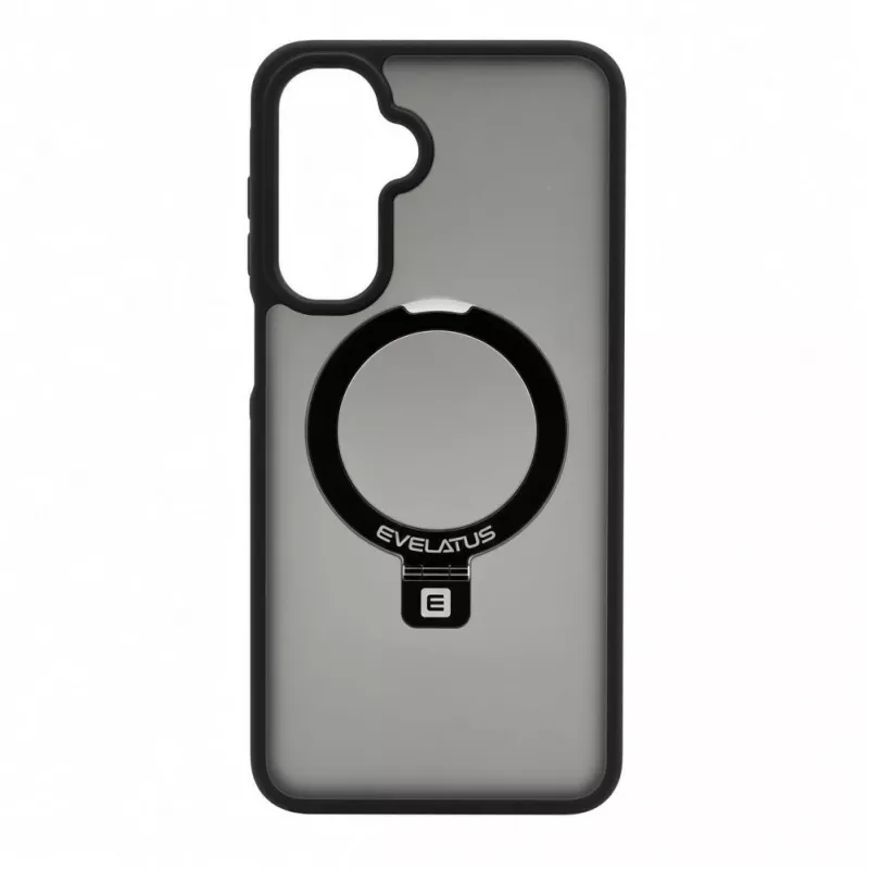 Evelatus Samsung Galaxy A17 4G / A17 5G Etui ochronne Shield z MagSafe i stojakiem, pierścień matowy czarny