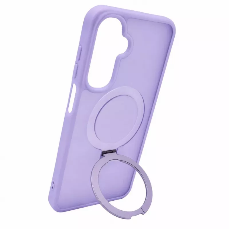 Evelatus Samsung Galaxy A17 4G / A17 5G Etui Shield z MagSafe i stojakiem, matowy pierścień, lawendowy fiolet