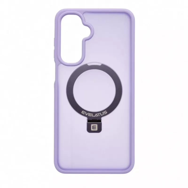 Evelatus Samsung Galaxy A17 4G / A17 5G Etui Shield z MagSafe i stojakiem, matowy pierścień, lawendowy fiolet