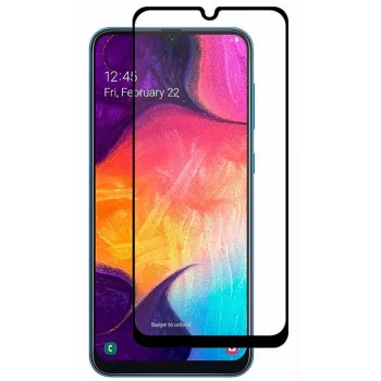 Evelatus Samsung Galaxy A20/A30s/A50/A50s 2.5D Full Cover Japan Glue Glass Anti-Static Screen Protector