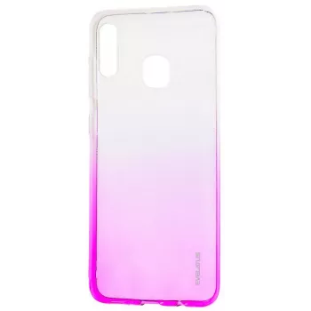 Evelatus Samsung Galaxy A20e Gradient TPU Etui Różany Czerwień