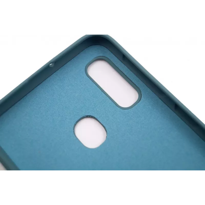 Evelatus Samsung Galaxy A20e Silikonowe etui Soft Touch z paskiem, niebieskie