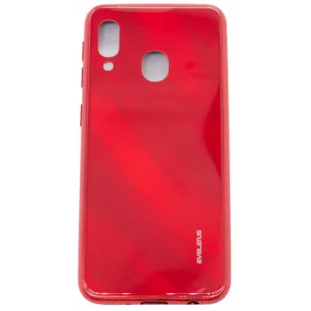 Evelatus Samsung Galaxy A20e Wodna Fala Pełnokolorowy Elektrolityczny Hartowane Szkło Ochronne Ekranu Czerwony