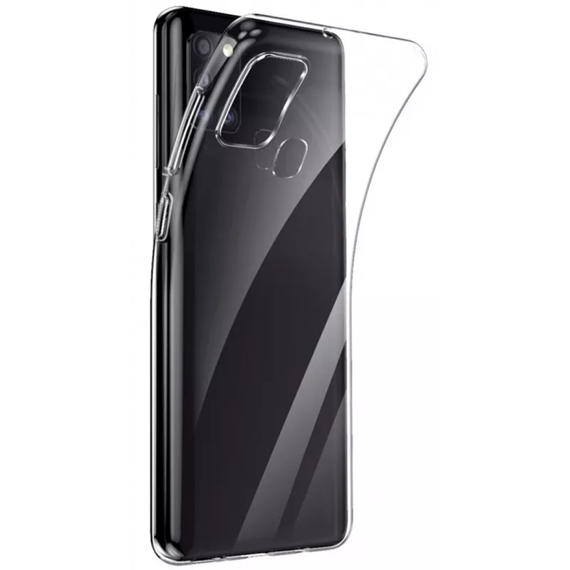 EVELATUS Samsung Galaxy A21s Clear Silicone Case 1.5mm TPU Transparent