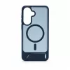 Evelatus Samsung Galaxy A37 / A36 Etui z powłoką gumową MagSafe ze stojakiem, granatowe