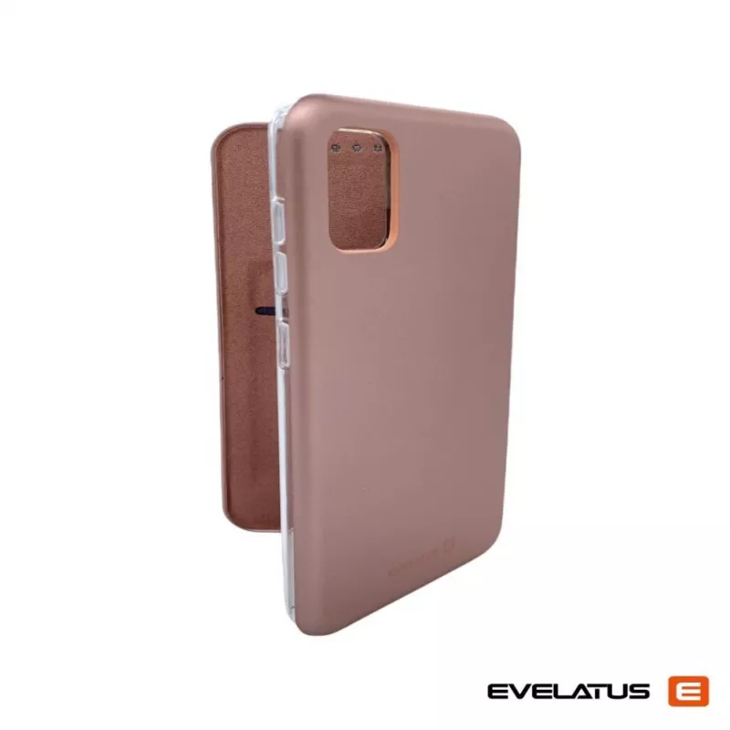 Evelatus Samsung Galaxy A41 Etui Książkowe Różowe Złoto