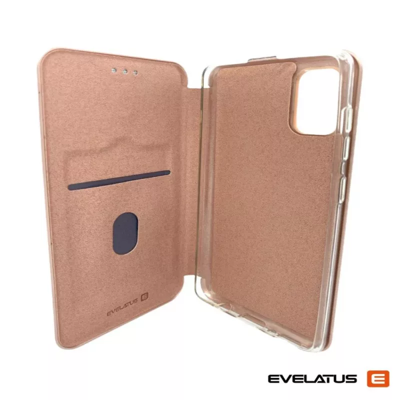Evelatus Samsung Galaxy A41 Etui Książkowe Różowe Złoto
