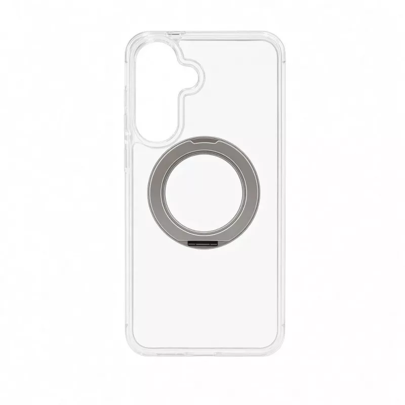Evelatus Samsung Galaxy A57 Etui hybrydowe z MagSafe PC+TPU 360 Metalowy stojak Przezroczyste