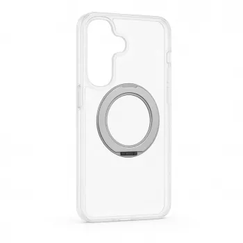 Evelatus Samsung Galaxy A57 Etui hybrydowe z MagSafe PC+TPU 360 Metalowy stojak Przezroczyste