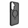 Evelatus Samsung Galaxy A57 Etui ochronne Shield z MagSafe i stojakiem, matowy pierścień, czarny
