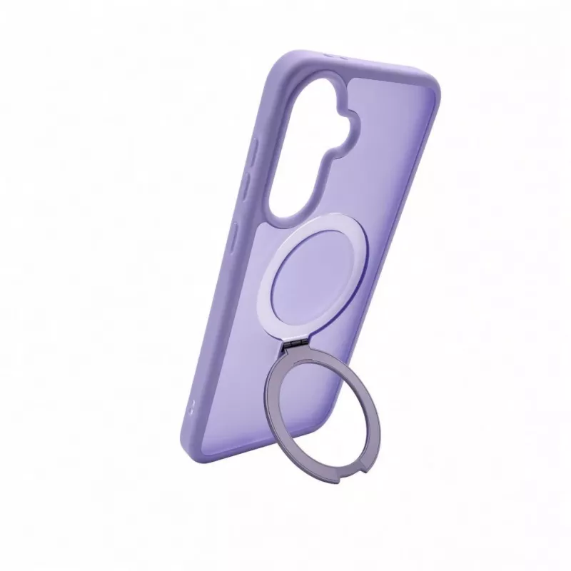 Evelatus Samsung Galaxy A57 Shield Case z MagSafe i stojakiem, matowy pierścień, lawendowy fiolet