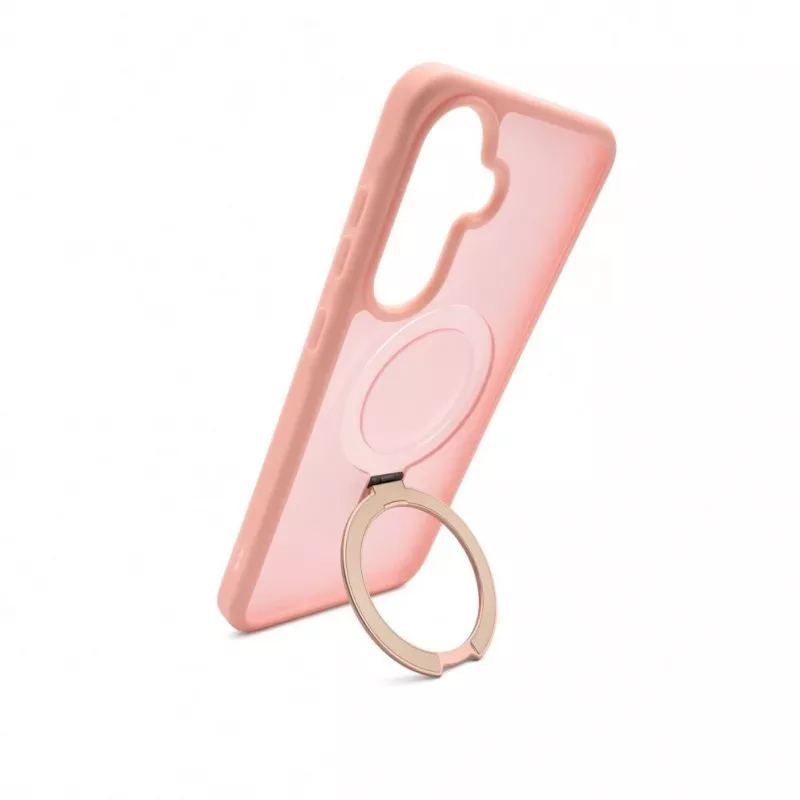 Evelatus Samsung Galaxy A57 Shield Case z MagSafe i stojakiem, matowy, jasnoróżowy