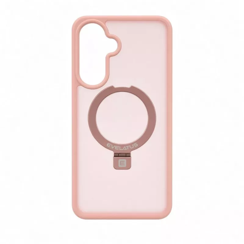 Evelatus Samsung Galaxy A57 Shield Case z MagSafe i stojakiem, matowy, jasnoróżowy
