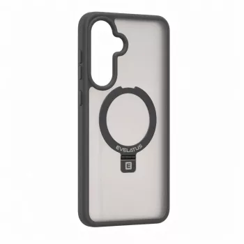 Evelatus Samsung Galaxy A57 Etui Shield z MagSafe i podstawką, matowy pierścień, dymny szary