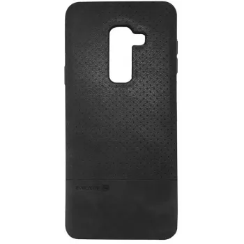 Evelatus Samsung Galaxy A6+ (2018) TPU Back Cover z Metalową Płytką do Magnetycznego Uchwytu Samochodowego, Czarny