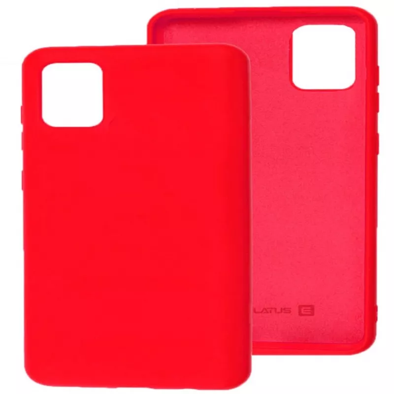 Evelatus Samsung Galaxy A71 Nano Silikonowe etui Soft Touch TPU Czerwone