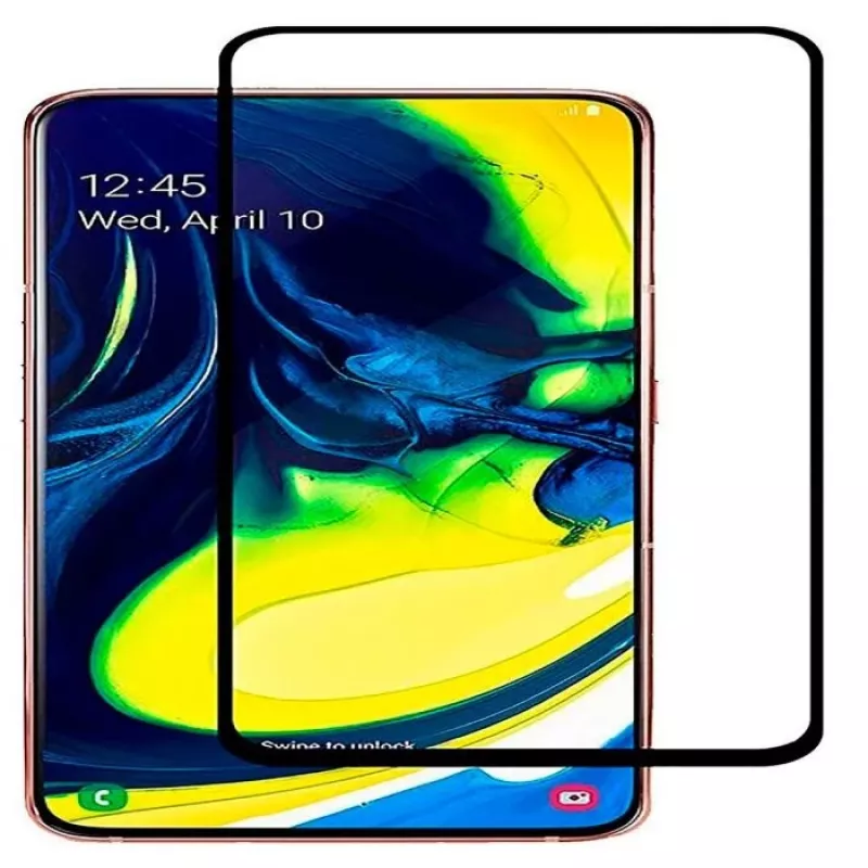 EVELATUS Samsung Galaxy A90 0.33 mm Flat Clear Tempered Glass Screen Protector z klejem japońskim i warstwą antystatyczną