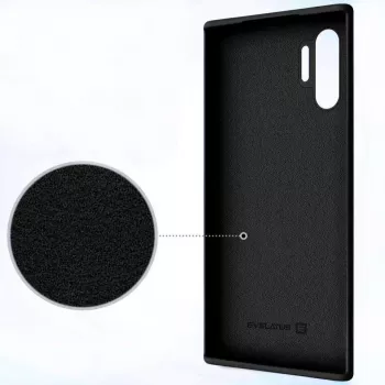 Evelatus Samsung Galaxy Note 10 Plus Premium etui silikonowe Soft Touch czarne