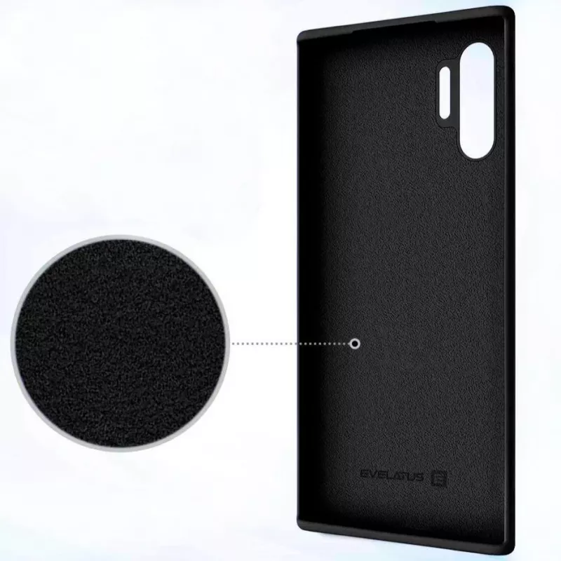 Evelatus Samsung Galaxy Note 10 Plus Premium etui silikonowe Soft Touch czarne