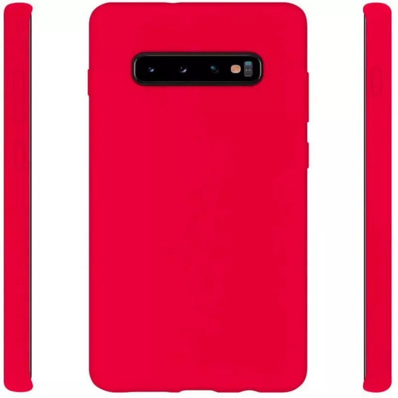 Evelatus Samsung Galaxy S10 Plus Miękka Silikonowa Etui Czerwony