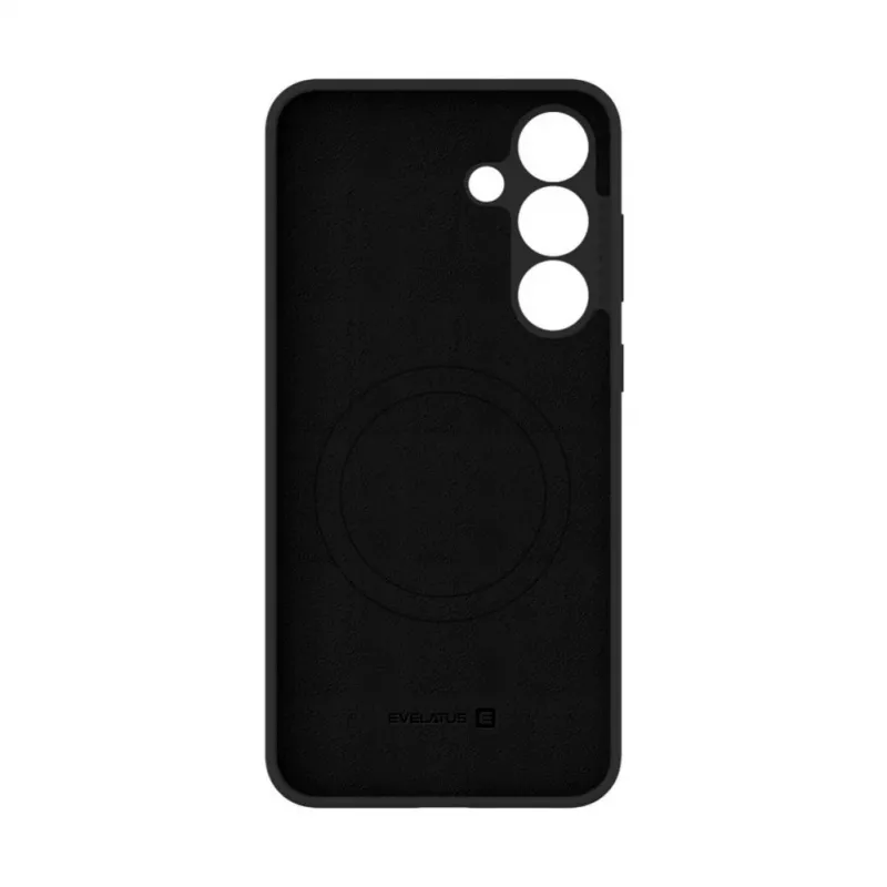 Evelatus Samsung Galaxy S25 FE Premium Magnetyczna Silikonowa Etui Soft Touch Czarny