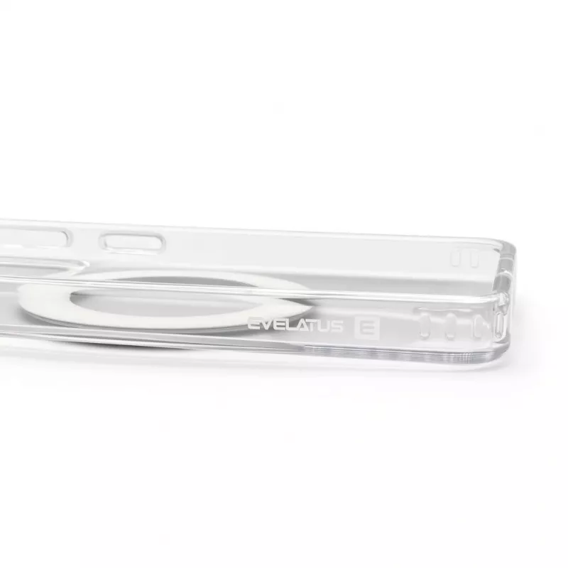 Evelatus Samsung Galaxy S26 Etui hybrydowe z MagSafe PC+TPU 360 Metalowy stojak Przezroczyste