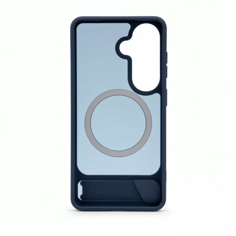 Evelatus Samsung Galaxy S26 Gumowana obudowa MagSafe ze stojakiem Granatowa
