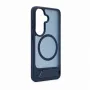 Evelatus Samsung Galaxy S26 Gumowana obudowa MagSafe ze stojakiem Granatowa