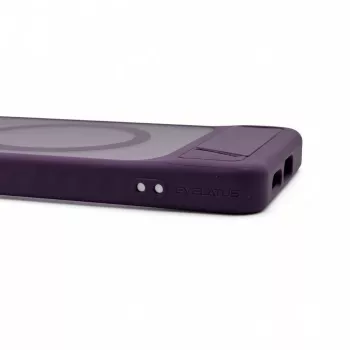 Evelatus Samsung Galaxy S26 Etui z gumową powłoką MagSafe ze stojakiem, kolor fioletowy