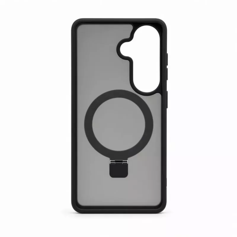 Evelatus Samsung Galaxy S26 Shield Case z MagSafe i stojakiem, matowe czarne kółko