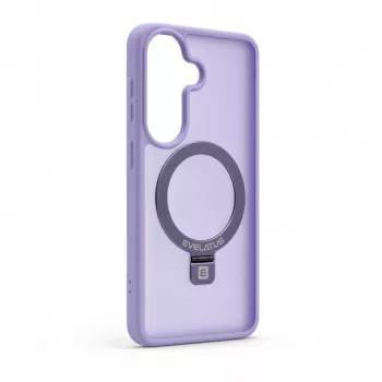 Evelatus Samsung Galaxy S26 Etui Shield z MagSafe i podstawką, matowy pierścień, lawendowy fiolet