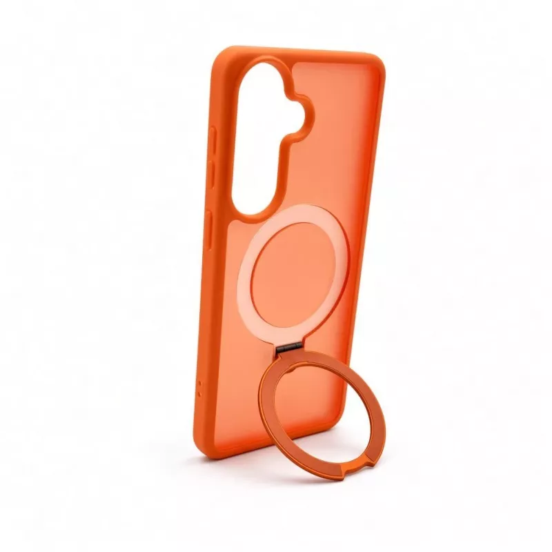 Evelatus Samsung Galaxy S26 Shield Case z MagSafe i stojakiem, matowy pomarańczowy