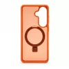 Evelatus Samsung Galaxy S26 Shield Case z MagSafe i stojakiem, matowy pomarańczowy
