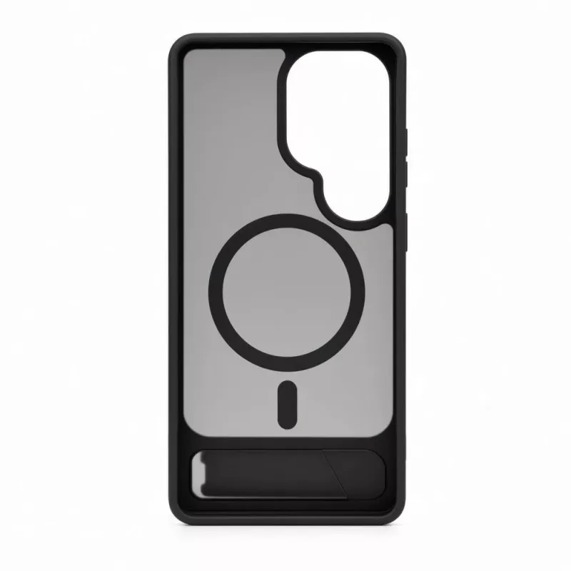 Evelatus Samsung Galaxy S26 Ultra Etui z powłoką gumową MagSafe ze stojakiem - Czarny