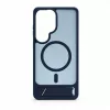 Evelatus Samsung Galaxy S26 Ultra Gumowana obudowa MagSafe ze stojakiem, granatowa