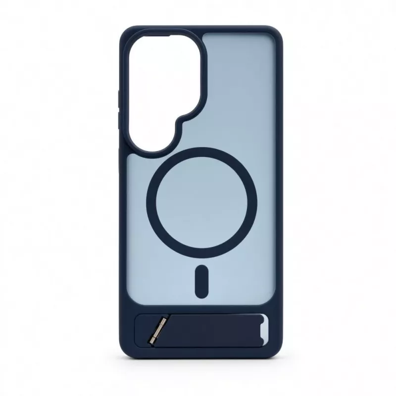 Evelatus Samsung Galaxy S26 Ultra Gumowana obudowa MagSafe ze stojakiem, granatowa