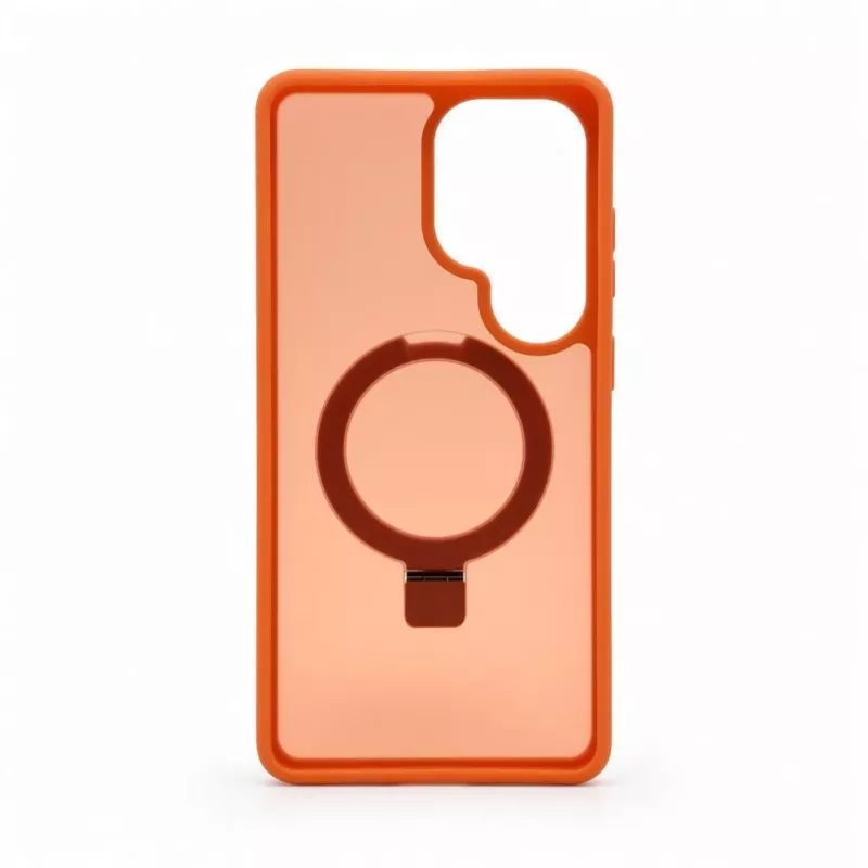 Evelatus Samsung Galaxy S26 Ultra Shield Case z MagSafe i stojakiem pierścieniowym, matowy pomarańczowy