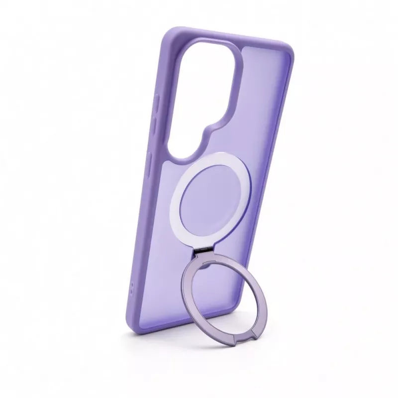 Evelatus Samsung Galaxy S26 Ultra Etui ochronne Shield z MagSafe i stojakiem, matowy pierścień, lawendowy fiolet