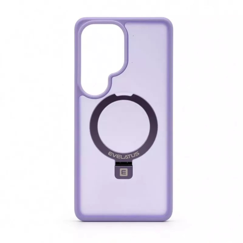 Evelatus Samsung Galaxy S26 Ultra Etui ochronne Shield z MagSafe i stojakiem, matowy pierścień, lawendowy fiolet