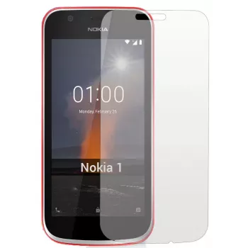 EVELATUS Szkło hartowane do Nokia 1 (2018) - Twardość 9H, 0,33 mm, 2,5D zaokrąglone krawędzie, odporne na zarysowania, powłoka oleofobowa