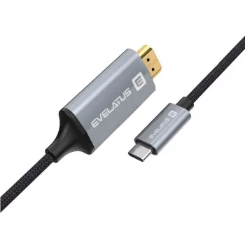 Evelatus Uniwersalny kabel danych HDMI na Type C TPC04 Czarny